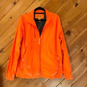 Mens Sperry Topsider orange boat ready windbreaker jacket